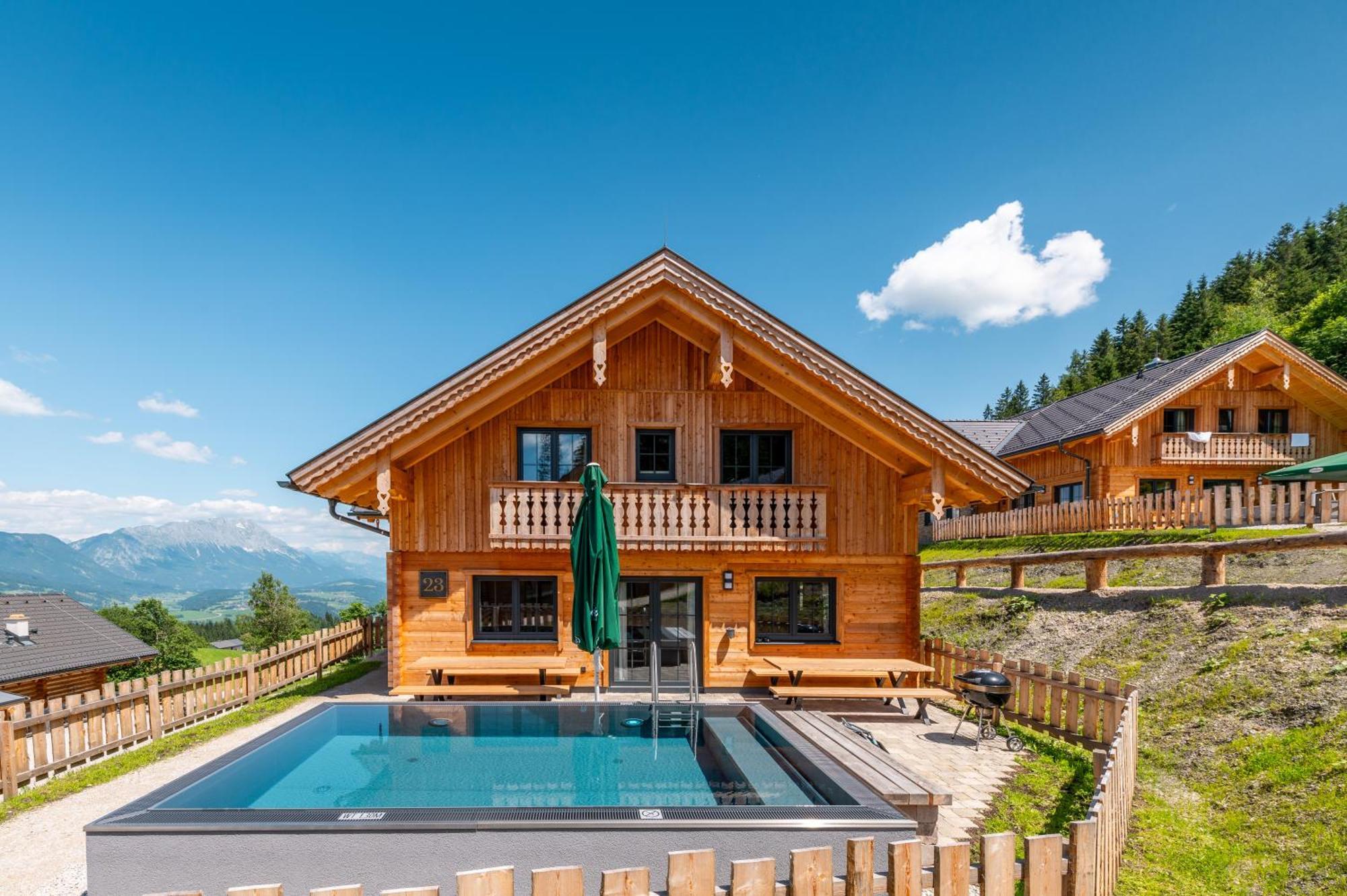 Poolchalet Dachsteinblick พรุกแกร์น ภายนอก รูปภาพ